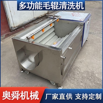 毛辊清洗机 土豆胡萝卜红薯清洗设备 根茎类蔬菜清洗机 