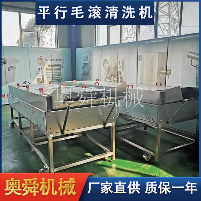 高压喷淋蔬果清洗机 平行式赤皮油甘果清洗设备 商用清洗鸭梨机器
